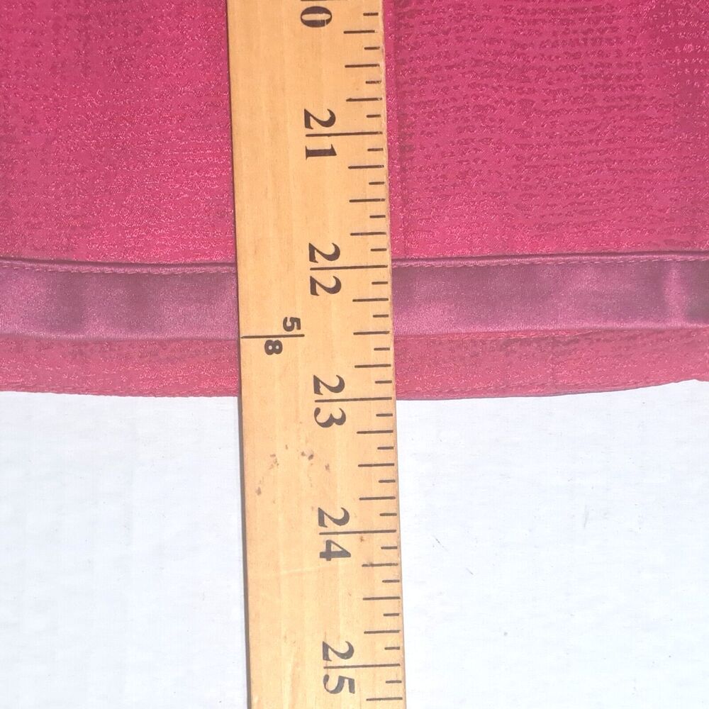 Adrianna Papell Top Cardigan Embroidered Red 100% Silk Size 8 Formal Evening EUC - Picture 8 of 9